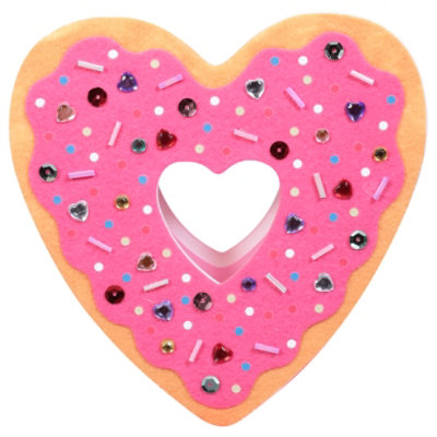 Papyrus Heart Donut Valentine Card - Each - Image 1