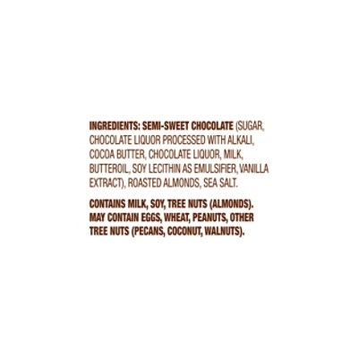 Fannie May Premium Dark Chocolate with Sea Salt Almond Tablet - 3.5Oz - Image 3