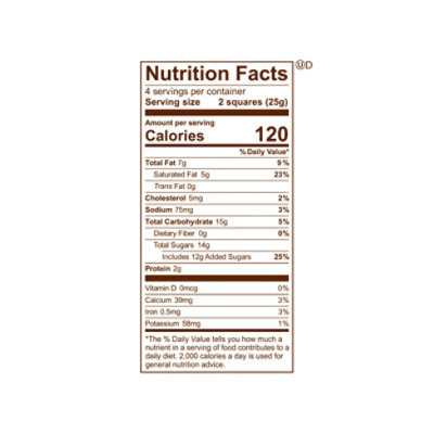 Fannie May Premium Milk Chocolate Butterscotch with Sea Salt Tablet - 3.5 Oz - Image 2