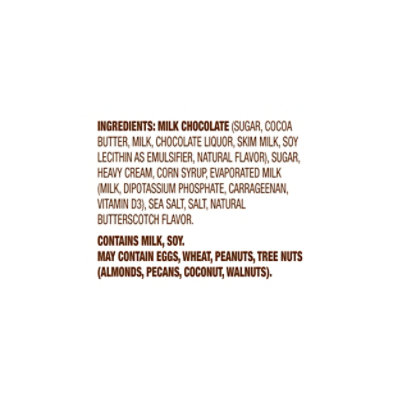 Fannie May Premium Milk Chocolate Butterscotch with Sea Salt Tablet - 3.5 Oz - Image 3