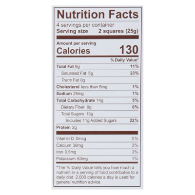 Fannie May Premium Milk Chocolate Pecan Brittle Tablet - 3.5 Oz - Image 2