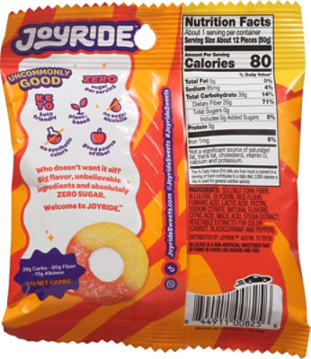 Joyride Rings Peachy Mango Zero Sugar - 1.8 OZ - Image 6