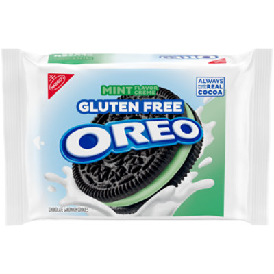 OREO Gluten Free Mint Creme Chocolate Gluten Free Sandwich Cookies - 12.47 Oz - Image 1