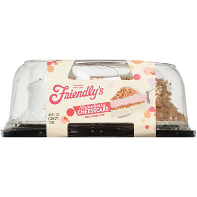 Friendly's Limited Edition Premium Strawberry Cheesecake Ice Cream Cake - 40 Fl. Oz. - Image 1