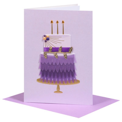 Papyrus Fancy Cake Birthday Card - Each - Image 3