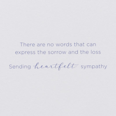 Papyrus Peace and Solace Sympathy Card - Each - Image 2