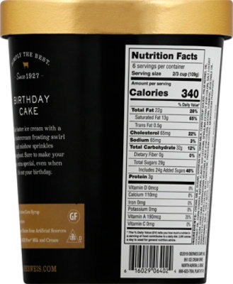 Oberweis Birthday Cake Super Premium Ice Cream, 32oz - 32 OZ - Image 6