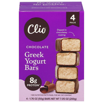 Clio Dark Chocolate Covered Greek Chocolate Yogurt Bar - 4 - 1.76 OZ - Image 2