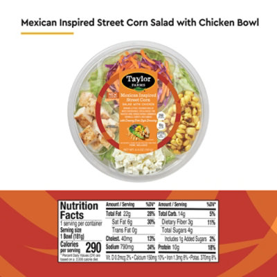 Taylor Farms Mexican Street Corn Salad With Chicken - 6.4 OZ - Image 4