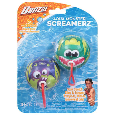 Banzai Aqua Monster Screamerz - 2 Count - Image 1