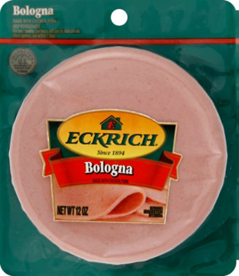 Eckrich Sliced Bologna Lunchmeat - 12 OZ - Image 1