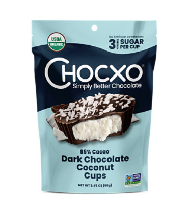 Chocxo Cup Drk Choc Cconut 85pr - 3.45 OZ - Image 1