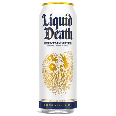 Liquid Death Mountain Spring Water - 19.2 FZ - Image 1