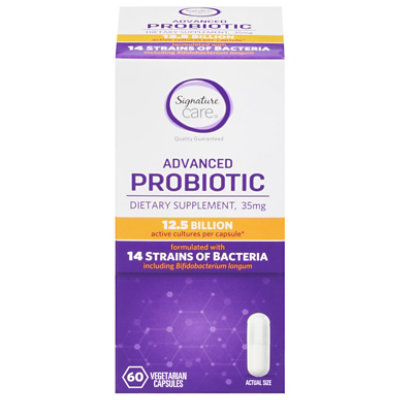 Signature Select/Care Dietary Supplement Probiotic 14 Strains Capsules 35mg 60 Ct - 60 CT - Image 3