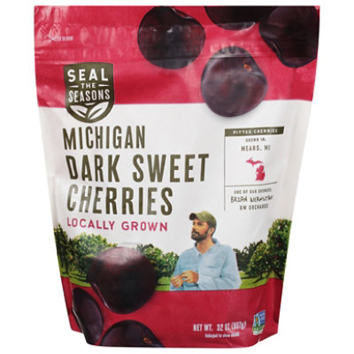 Seal The Seasons Michigan Dark Sweet Cherries, 32oz 32 OZ Safeway