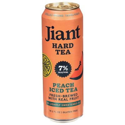 Jiant Hrd Tea Blk Tea Peach Ice Tea In Cans - 19.2 FZ - Image 2