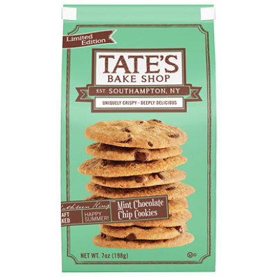 Tate's Bake Shop Mint Chocolate Chip Cookies - 7.33 Oz
