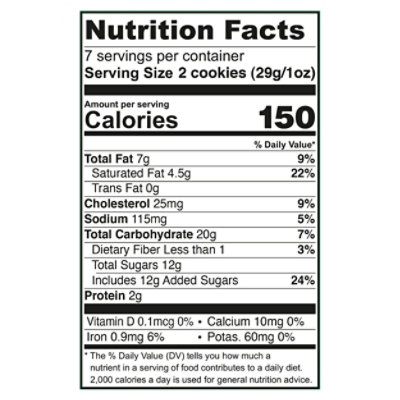 Tates Mint Chocolate Chip - 7.333 OZ - Image 4