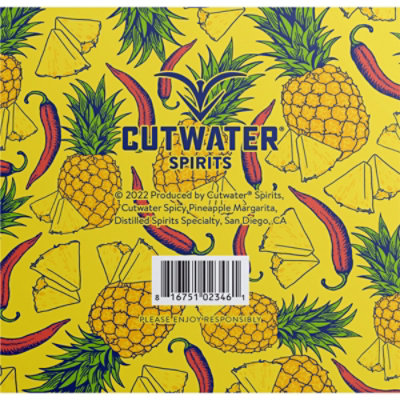 Cutwater Spicy Pineapple Tequila Margarita - 4-12 Fl. Oz. - Image 3