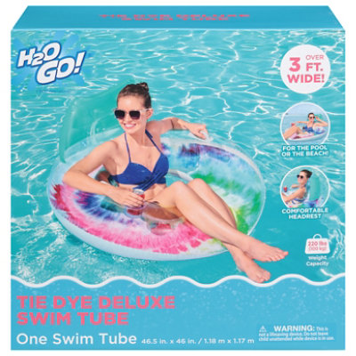 BestWay H2OGo! Tie Dye Deluxe Swim Tube - Each - Image 1
