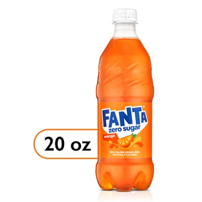 Fanta Orange Zero Sugar Bottle, 20 Fl Oz - 20 FZ - Image 1