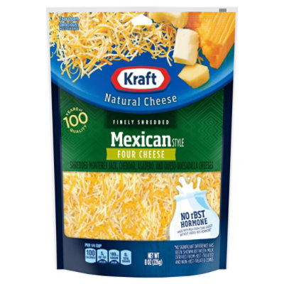 Kraft Finely Shredded Mexican Four Cheese Blend - 8 OZ - Image 2