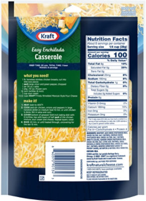 Kraft Finely Shredded Mexican Four Cheese Blend - 8 OZ - Image 5