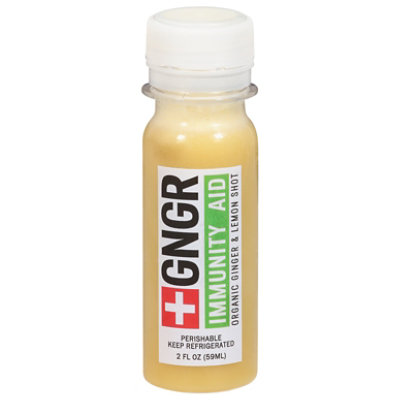 Gngr Lemon Immunity Aid Shot - 2 FZ - Image 1
