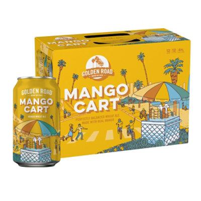 Golden Road Brewing Mango Cart Beer In Cans - 12-12 Fl. Oz. - Image 1