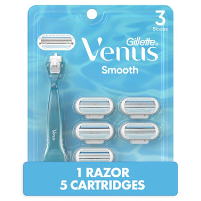 Venus Smooth Doux Razor And Blades - 5 CT - Image 2