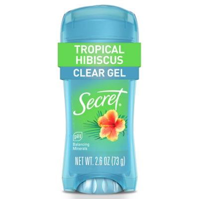 Secret Fresh Apdo Clear Gel Tropical Hibiscus - 2.6 OZ - Image 1