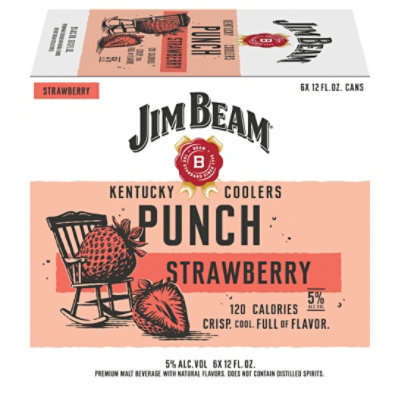 Jim Beam Kentucky Coolers Strawberry Punch 6-12 Fl Oz In Cans - 6-12 FZ - Image 3