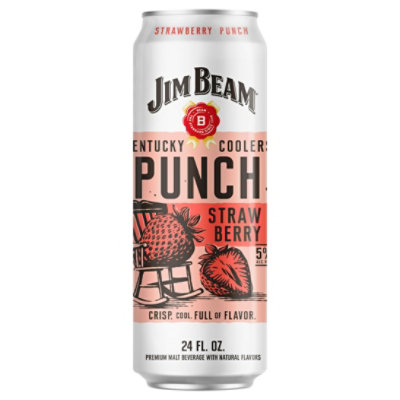 Jim Beam Kentucky Coolers Strawberry Punch 24oz Cans - 24 FZ - Image 3