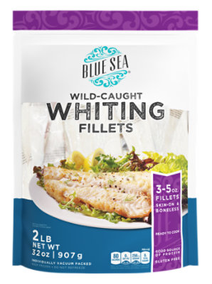Whiting Fillets All Natural Skin On 2 Lb - 32 OZ - Image 1
