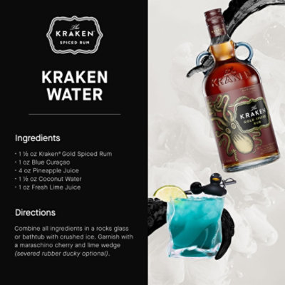 Kraken Rum Gold Spiced Rum 70 Proof - 750 Ml - Image 4