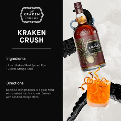 Kraken Rum Gold Spiced Rum 70 Proof - 750 Ml - Image 3