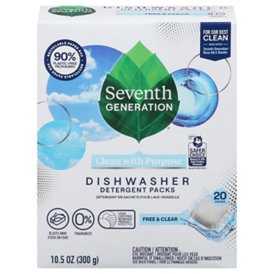 Seventh Generation Dishwasher Packs Free & Clear - 20 CT - Image 3