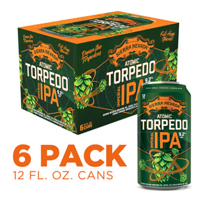 Sierra Nevada Atomic Torpedo West Coast Juicy Imperial IPA Craft Beer In Cans - 6-12 Oz - Image 1