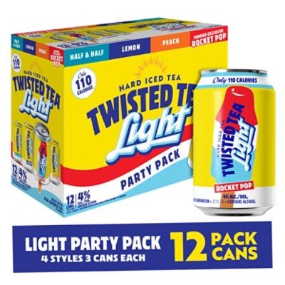Twisted Tea Hard Iced Tea Light Variety Pack Cans - 12-12 Fl. Oz. - Image 1