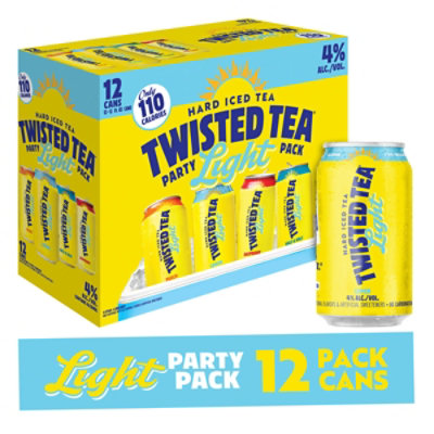 Twisted Tea Hard Iced Tea Light Variety Pack Cans - 12-12 Fl. Oz. - Image 1