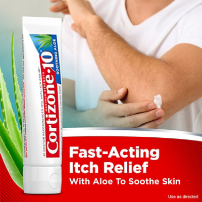 Cortizone 10 Soothing Aloe Creme 1 Ounce Tube - 1 OZ - Image 3