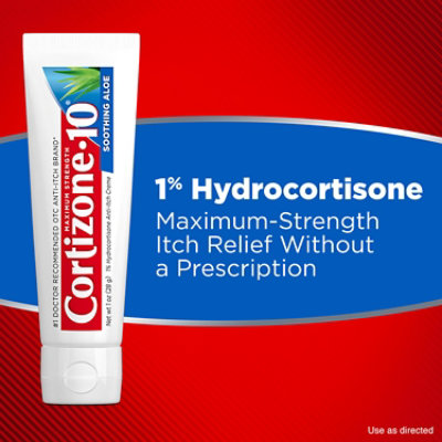 Cortizone 10 Soothing Aloe Creme 1 Ounce Tube - 1 OZ - Image 4