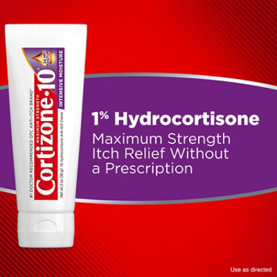 Cortizone 10 Max Strength Anti Itch Intensive Moisture Creme 2 Ounce Tube - 2 OZ - Image 4