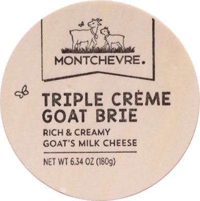 Montchevre Triple Cream Brie Goat Milk Cheese - 6.34 OZ - Image 1