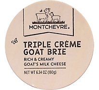 Montchevre Triple Cream Brie Goat Milk Cheese - 6.34 OZ