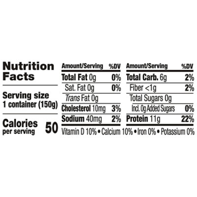 Light + Fit Zero Sugar Yogurt-Cultured Ultra-Filtered Non-Fat Milk - Strawberry - 5.3 Oz - Image 3