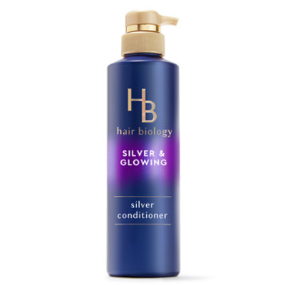 Hair Biology Purple Violet Silver Conditioner For Gray or Blonde Brassy Color Treated Hair - 12.8 Fl. Oz. - Image 1