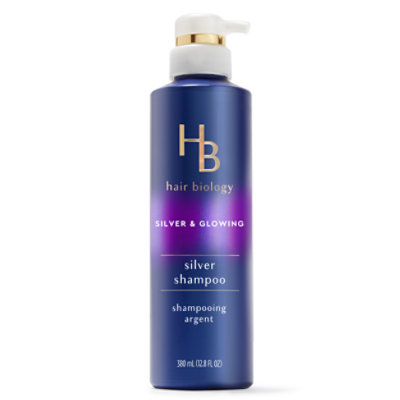 Hair Biology Purple Violet Silver Shampoo For Gray or Blonde Brassy Color Treated Hair - 12.8 Fl. Oz. - Image 2