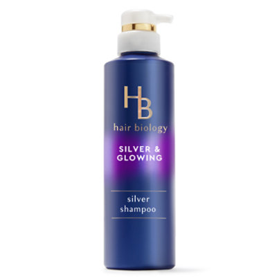 Hair Biology Purple Violet Silver Shampoo For Gray or Blonde Brassy Color Treated Hair - 12.8 Fl. Oz. - Image 1