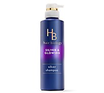 Hair Biology Purple Violet Silver Shampoo For Gray or Blonde Brassy Color Treated Hair - 12.8 Fl. Oz.